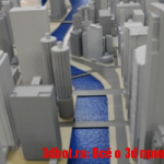 3d модель города Чикаго напечатали на 3d принтере