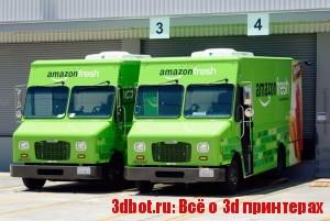 Amazon -  система доставки на грузовиках с 3D принтером
