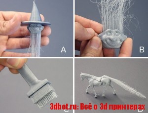 3D принтер для печати волос, щетины и нитей