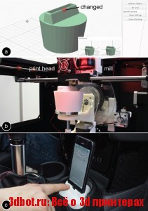 3D принтер для модификации напечатанных объектов