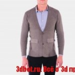 3D печатный Бесшовный пиджак для мужчин