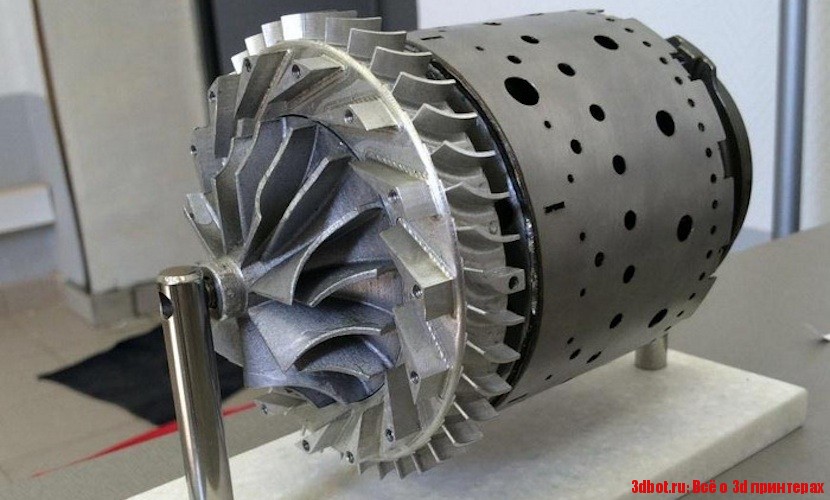 3D печатная камера сгорания газотурбинного двигателя